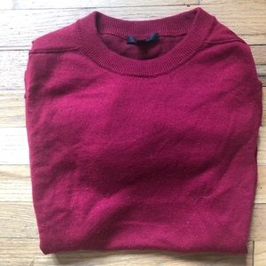 ⬇️65 J Crew Red Crew Neck Sweater M